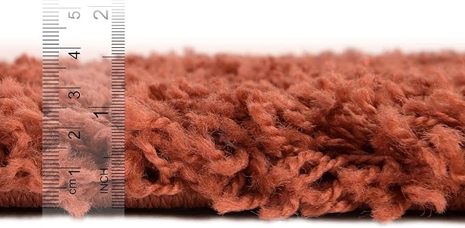 Unique Loom Solid Shag Collection Area Rug - Image 2
