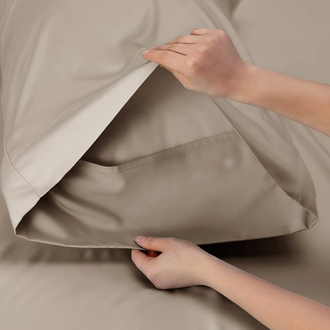 Bedsure Cooling Sheets Twin XL, Rayon Derived from Bamboo, Breathable & Soft - Image 5
