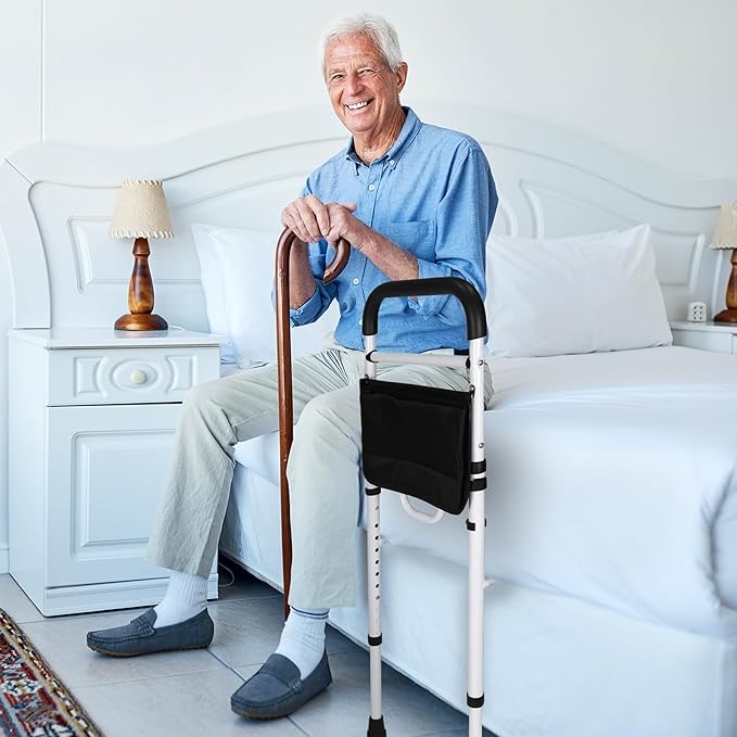 Vaunn Medical New Adjustable Bed Assist Rail Handle and Hand Guard Grab Bar - Image 3