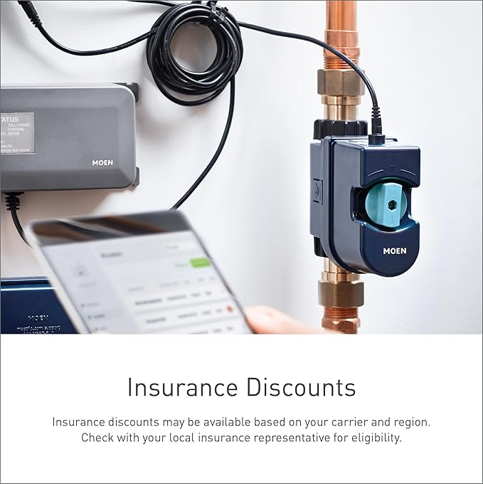 Moen Flo Smart Water Monitor and Automatic Shutoff Sensor, Wi-Fi Connected - Image 25