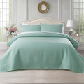KASENTEX Oversized Queen Quilt Set 102"x106" – Soft Washed 3-Layer Lightweight by KASENTEX