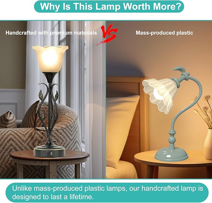 Bedside Lamps Set of 2, Table Lamp - Image 8