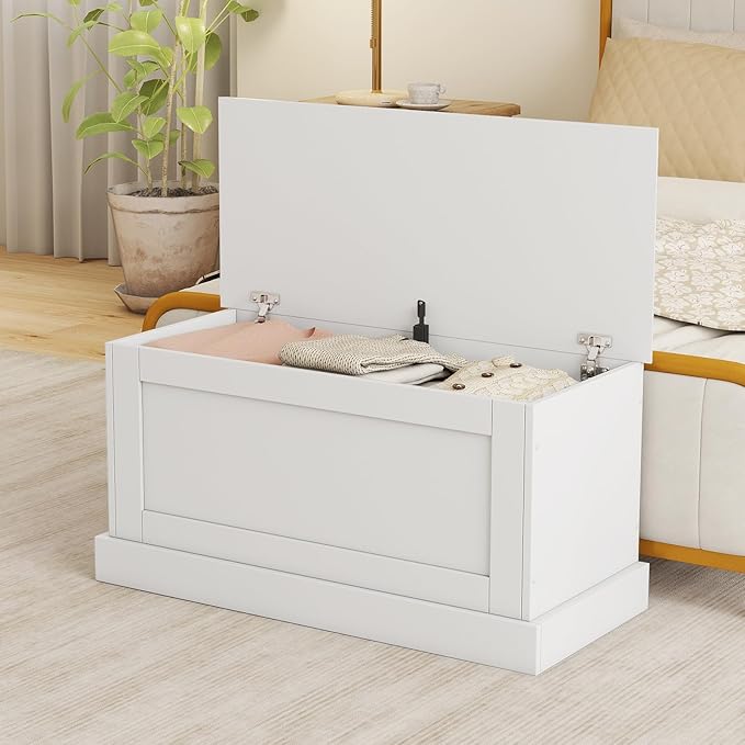 LOKO 35.5” Storage Chest, Lift Top Storage Box - Image 3
