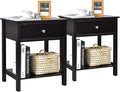 Giantex Nightstand Set of 2, Wood End Table by Giantex