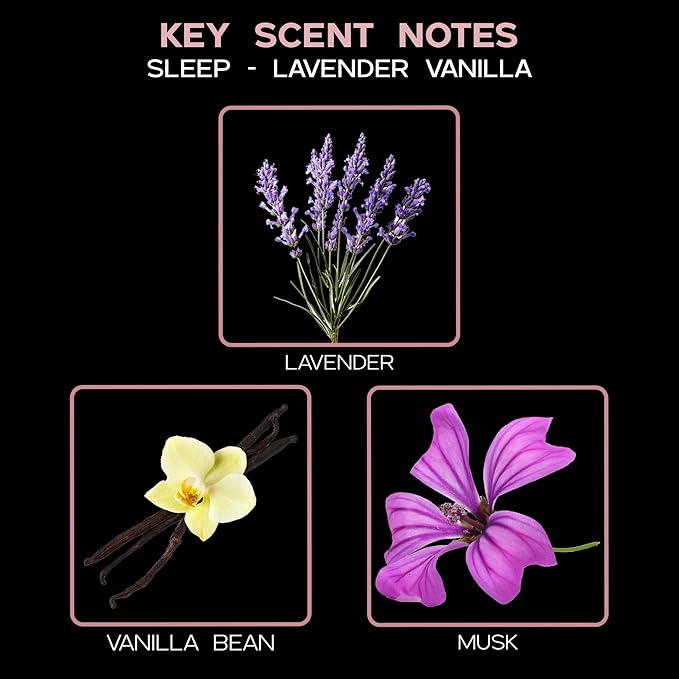 LOVSPA Reed Diffuser Set, Sleep Lavender Vanilla Scented Oil Diffuser - Image 3