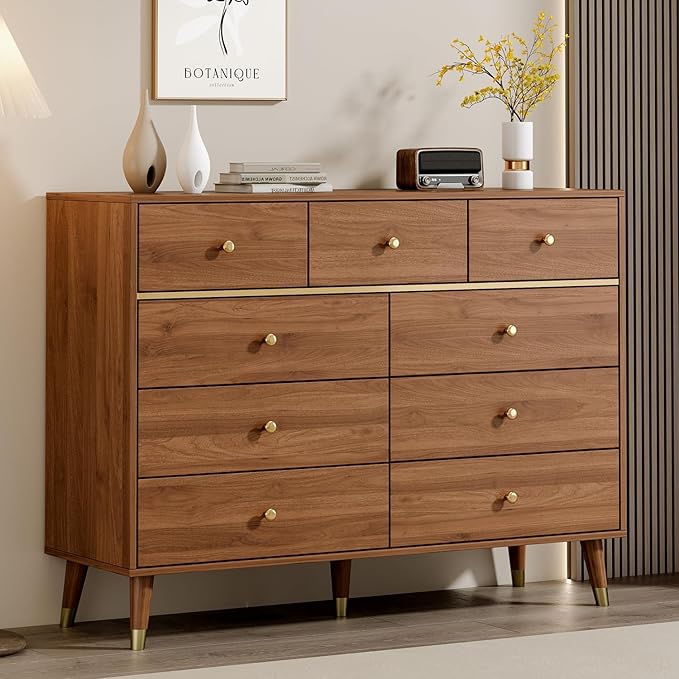 Modern Chest of Drawers with 9 Drawers, Deep Drawers, Clothes Organizer by Chrangmay
