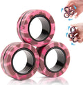 3PCS Magnetic Rings Fidget Toy Set, Adult Fidget Magnets Spinner Rings by FINGERROCK