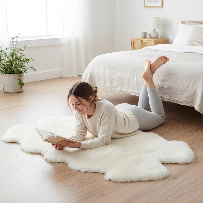 Premium Fluffy Sheepskin Rug - Image 3