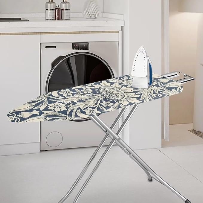 ZCFYGDX William Morris Floral Ironing Board Cover Decor, Resist Scorching & - Image 2