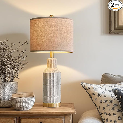 25" Modern Ceramic Lamps Single Table Lamp by USumkky