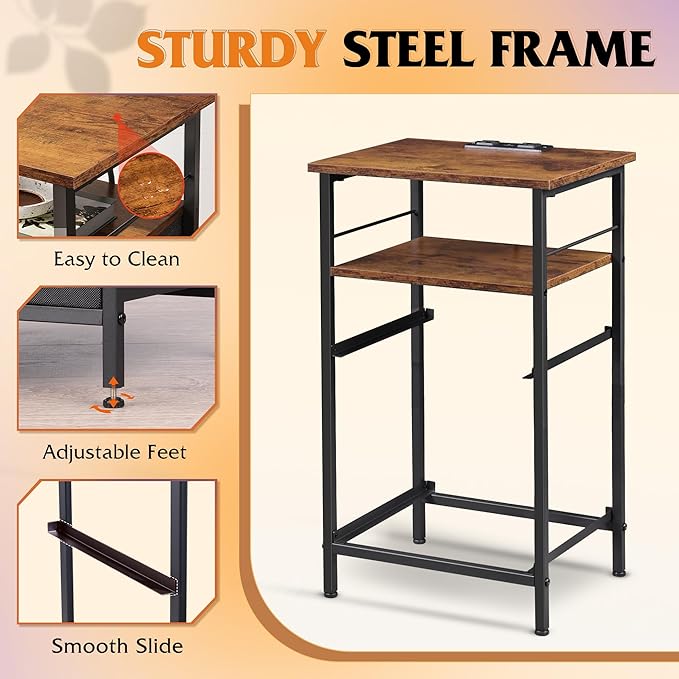 WLIVE Nightstands Set of 2, Night Stand Set 2 - Image 6