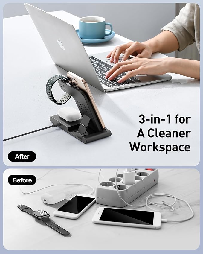 2026 Wireless Charger for Apple and Android Charging Station, 3 in 1 Fast Max - Image 4