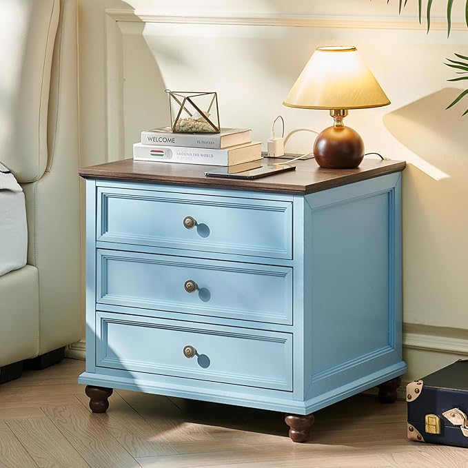 24" Wide Farmhouse Nightstand Set of 2, Farmhouse Furniture Series - Image 9