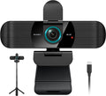 RUWBY UHD 4K Webcam with Built-in Dual Mics, Wide-Angle Lens, Privacy Cover by Unknown