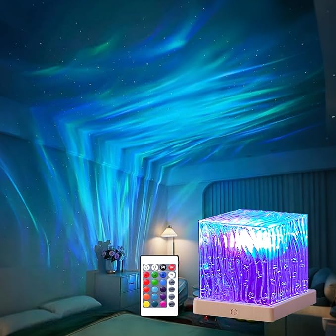 Northern Lights Projector, 16 Colors Plug in Aurora Light Projector & Mood by Growalleter