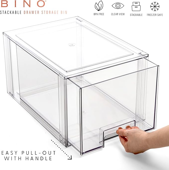 BINO | Stackable Storage Drawers, Tall Large - Image 2