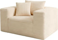 Single Sofa Foam Couch Sofa for Small Spaces, Giant Bean Bag Chair, Comfy Sofas by sonovafurn