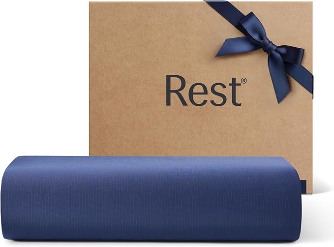 REST® Evercool®+ Top Sheet, Cali King/King Size, Midnight Blue by REST