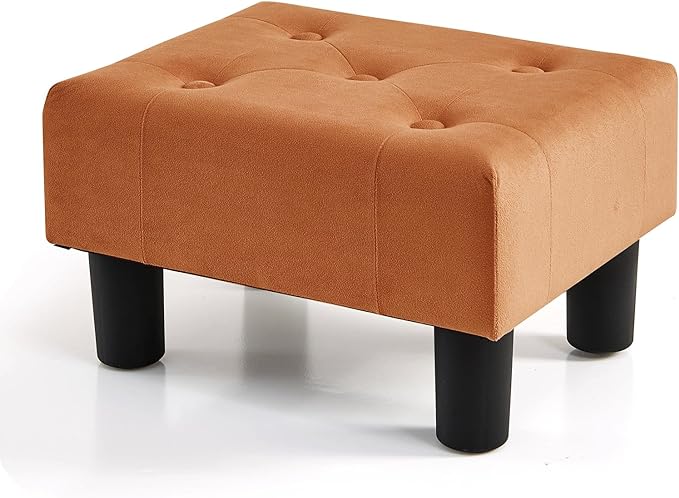 BRIAN & DANY Small Foot Stool, Velvet Foot Stools by BRIANDANY
