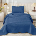 MarCielo 3-Piece 100% Cotton Oversized Bedspread Lightweight Quilt Coverlet by MarCielo