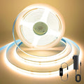 COB LED Strip, Warm White LED Strip Lights 16.4ft, 3000K COB LED Light Dimmable by AUZIWECOBLEDStripLights