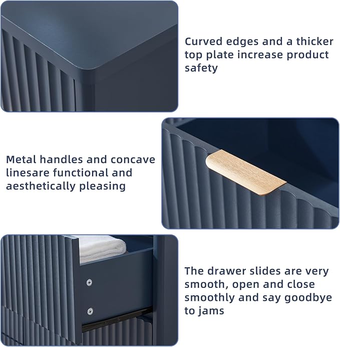LEYAOYAO Fluted 6 Drawers Dresser - Image 8