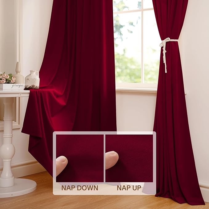 StangH Christmas Red Velvet Curtains - Image 4