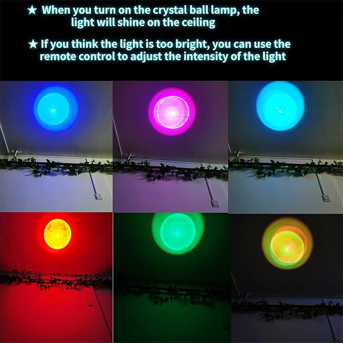 Conalisk 3D Underwater World Crystal Ball Lamp, Lifelike LED Fish Crystal Night - Image 6