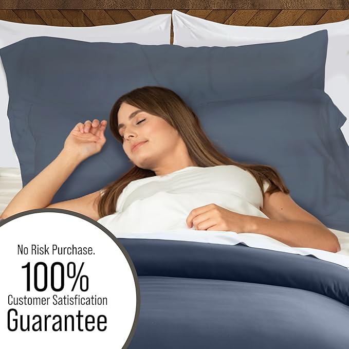 Bella Coterie Luxury Bamboo Viscose California King Size Duvet Cover Set | 100% - Image 5
