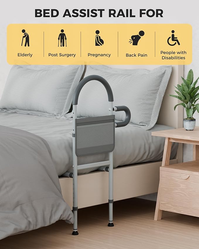 JivaJot Bed Rails for Elderly Adults Safety, Bedrails for Elderly Adults Grab - Image 7
