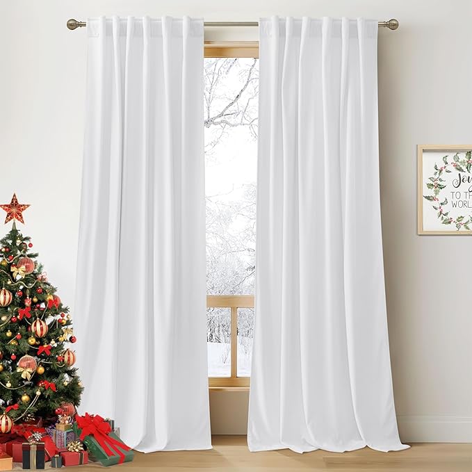RYB Home Velvet Curtains 108 inches Long by RYBHOME