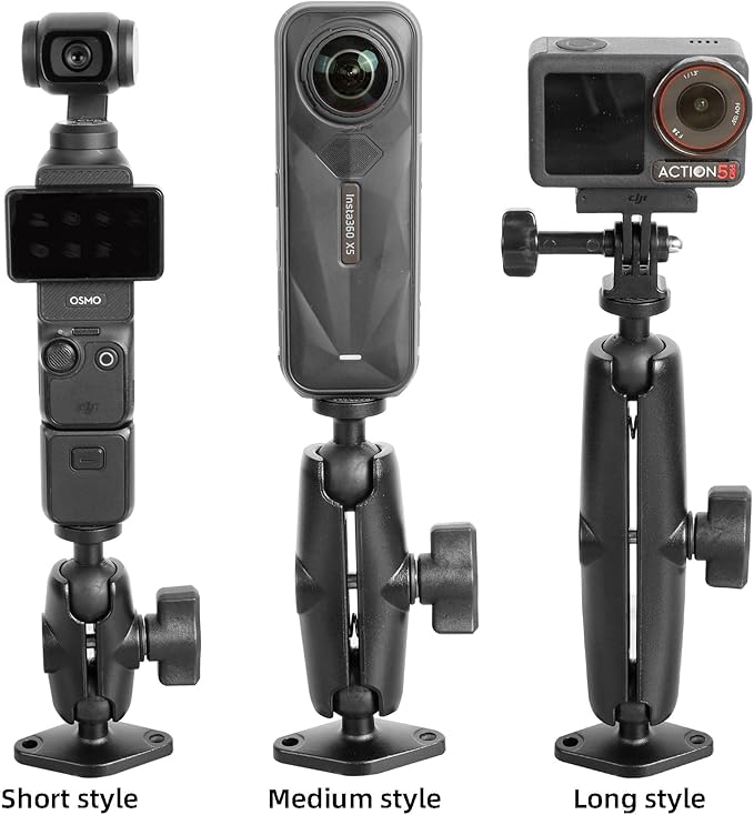 xik Camera Mount Holder: 1" Ball Rhombic Base, 1/4"-20 Thread - Image 8