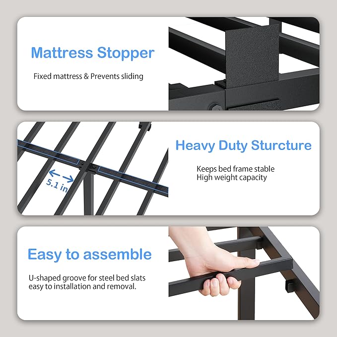ROIL 10 Inch Twin Bed Frame - Image 4