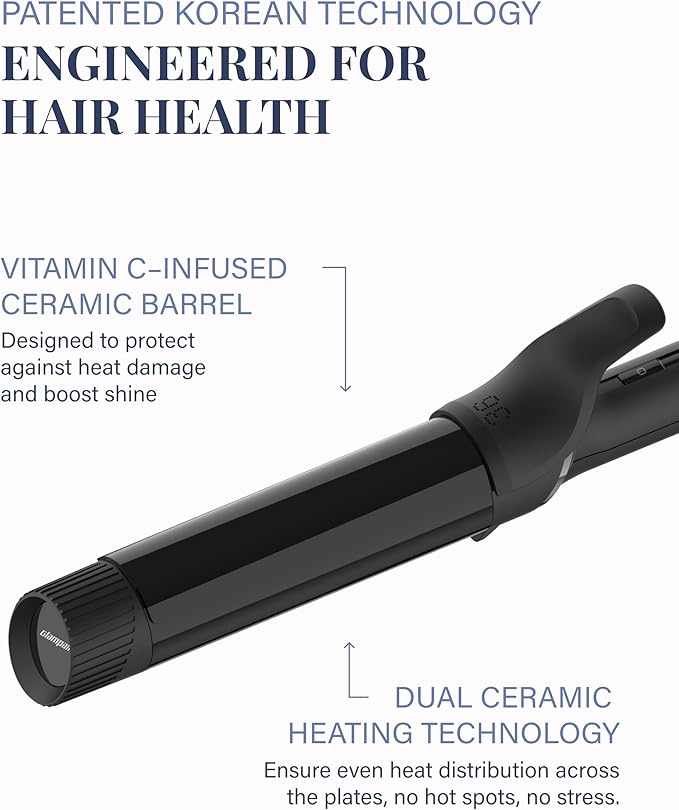 GLAMPALM Professional Curling Iron 1.4" - Image 3