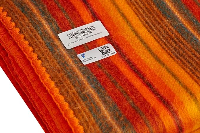 QISU Alpaca Wool Blanket Throw | Large, Variegated | 85 x 65 inches | Ultra-Soft - Image 7