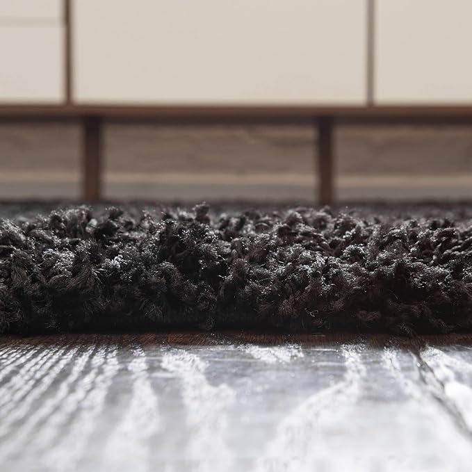 Unique Loom Solid Shag Collection Area Rug - Image 3