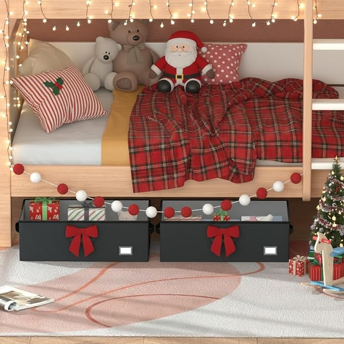 Underbed Storage With Wheels, No Assemble Required 12 inches Height Under bed - Image 5
