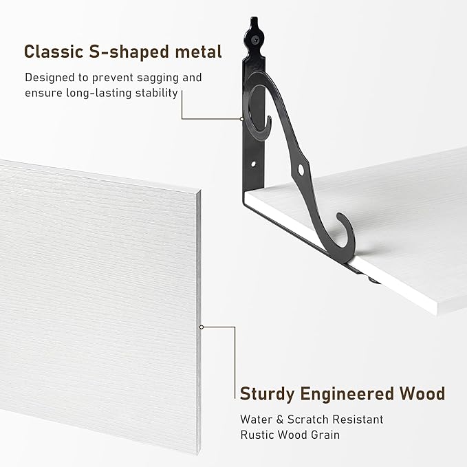 Dreamland Deep Floating Shelves, Wide Display Shelf Wall Mounted - Image 3