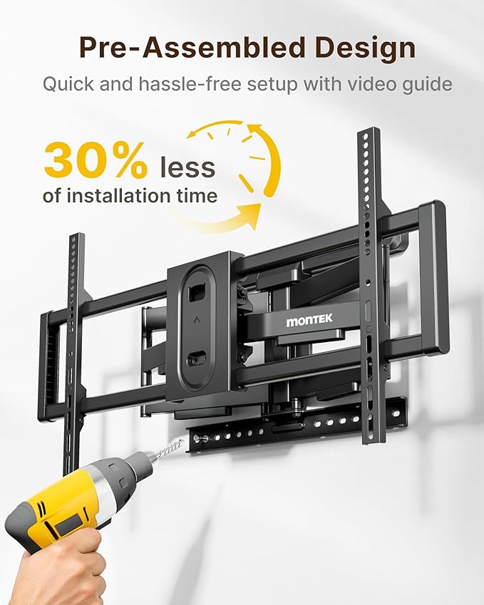 monTEK Full Motion TV Wall Mount - Image 3