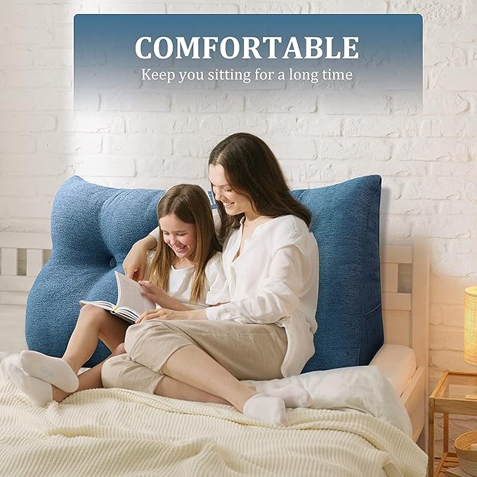 homecozy Wedge Headboard Pillow Dorm Room Reading Pillow Back Support - Image 5