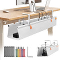 No Drill Under Desk Cable Management Tray, Fabric Cable Management by SUREUP9