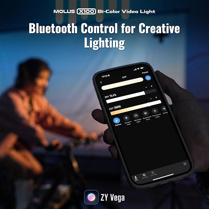 ZHIYUN MOLUS X100 Bi-Color Standard 100W Video Light V2 Upgraded Version - Image 4