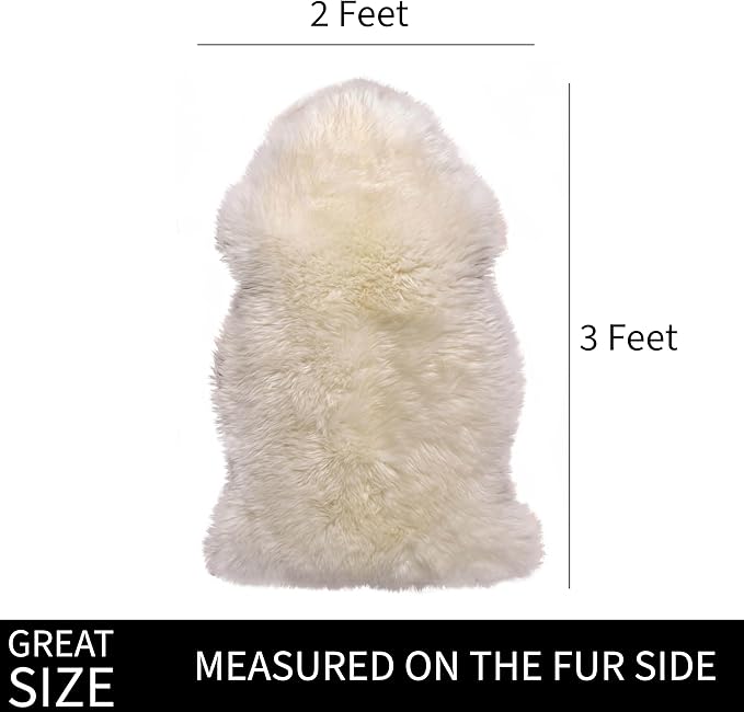 Premium Genuine Fur Sheepskin Rug - Image 2
