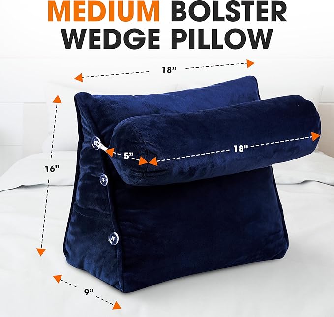 Cheer Collection Reading Wedge Pillow – TV Pillow - Image 3