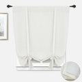 DriftAway Double Layer Linen Blackout Tie Up Curtains Thermal Insulated Fully by DriftAway