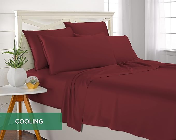 Pure Bamboo Twin Sheets, Genuine 100% Organic Viscose Derived from Bamboo Bed - Image 5