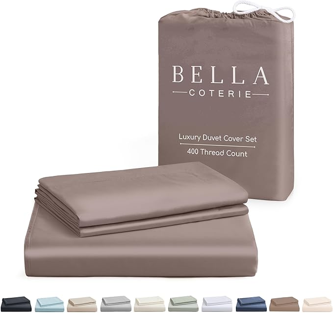 Bella Coterie Luxury Bamboo Viscose King Size Duvet Cover Set | 100% by BC