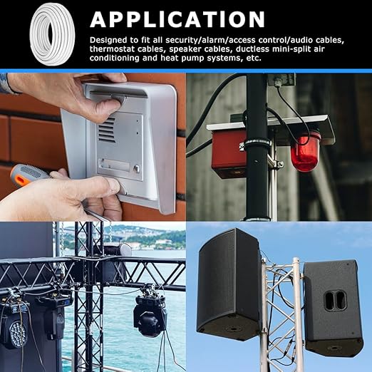 DEKIEVALE 16 Gauge 4 Conductor Electrical Wire, 16.4FT White PVC Stranded - Image 6