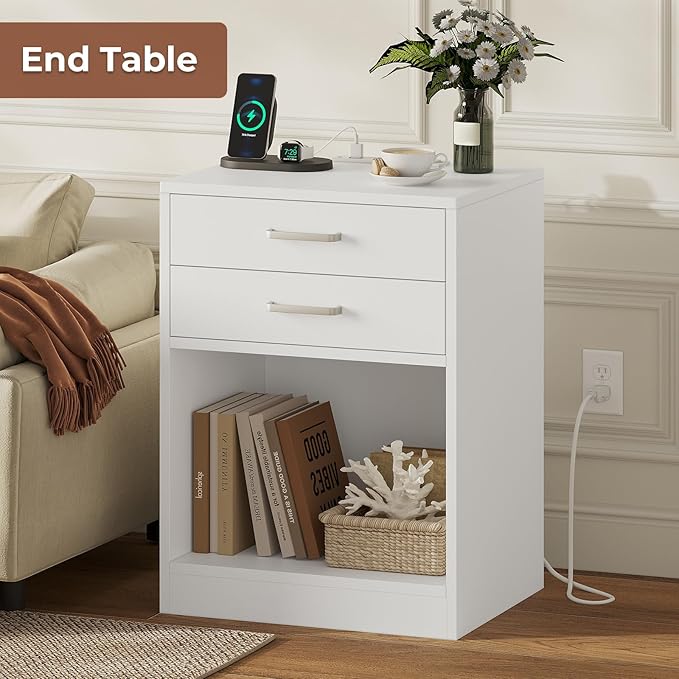 ADORNEVE Nightstands Set of 2, Night Stands - Image 2