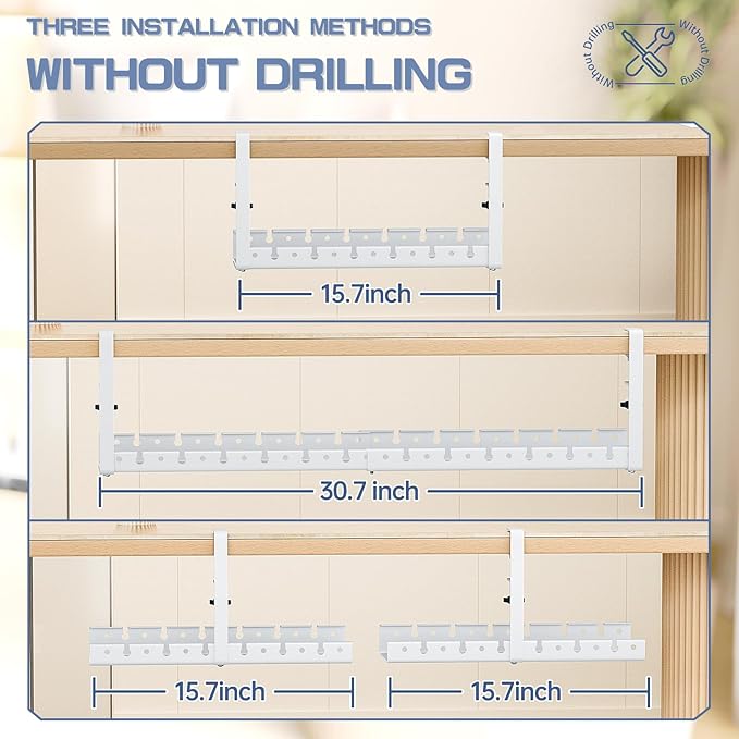 Shikha Under Desk Cable Tray, 15.7"-30.7" Retractable Under Desk Cable - Image 5